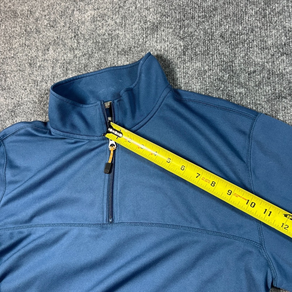 Quiksilver Waterman Sweatshirt Mens Large Blue Mock Neck Quarter Zip Athleisure - Picture 6 of 10